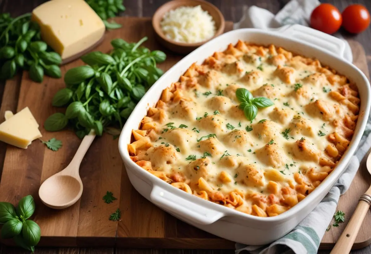 Kycklinggratäng med pasta – familjens nya favorit! illustration