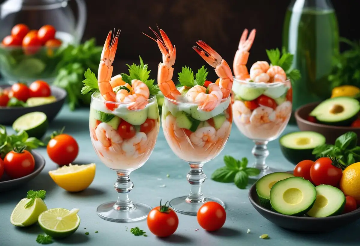 Räkcocktail – en fräsch klassiker till fest! illustration