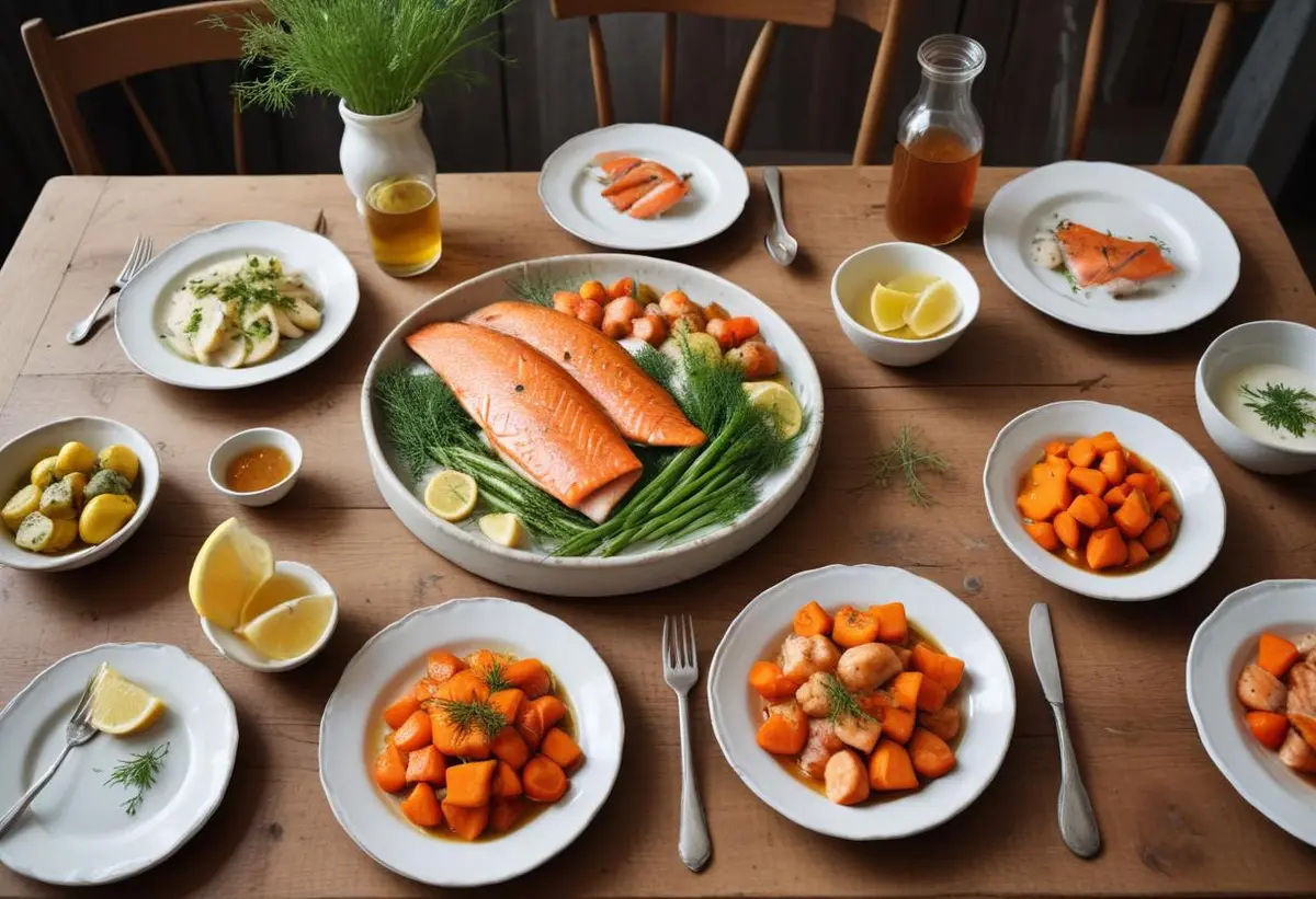 Skolans fisksås – en kall sås till festmåltiden illustration
